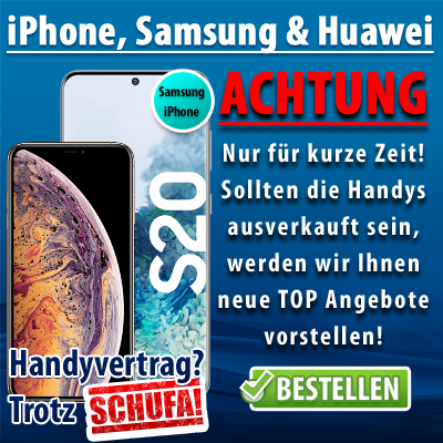 Handyvertrag ohne Schufa trotz Schulden - iPhone Samsung Huawei 100% Zusage?